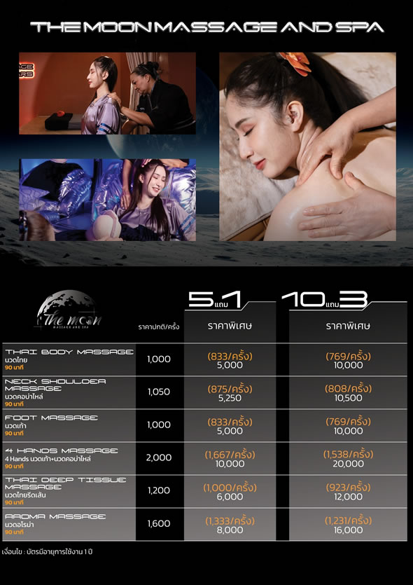 โปรแกรมนวด 90 นาที